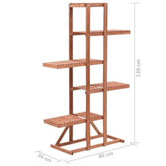 Plantenstandaard 86x36x139 cm cederhout  6