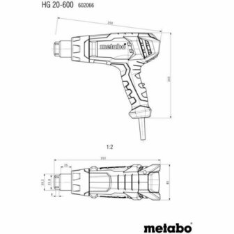 Heteluchtpistool Metabo 602066000 3