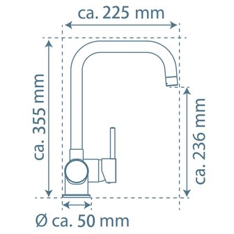 EISL Keukenmengkraan FUTURA zwart 4