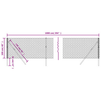 Gaashek 1x10 m zilverkleurig 5