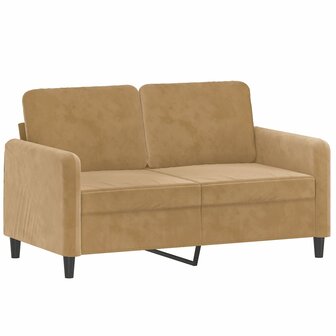 2-delige Loungeset fluweel bruin 3