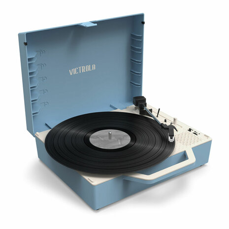 Platenspeler Victrola Re-Spin Blauw 1