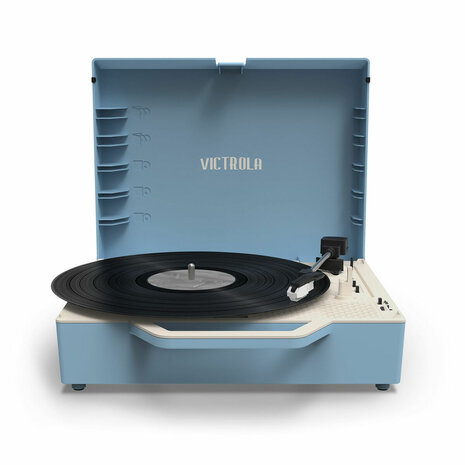 Platenspeler Victrola Re-Spin Blauw 5