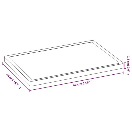 Snijplank 40x60x1,5 cm bamboe 4