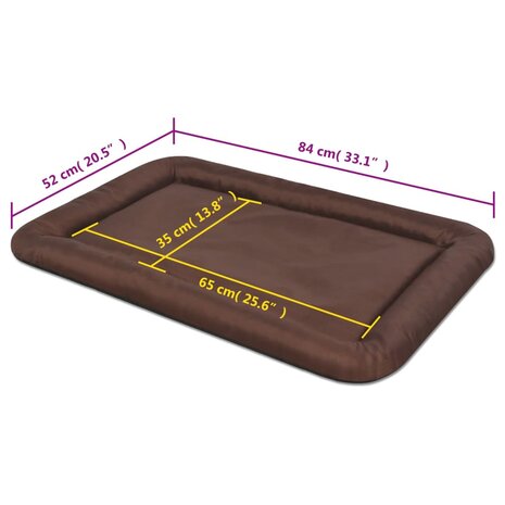 Hondenmatras maat XL bruin 5