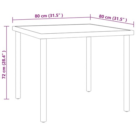 3-delige Tuinset staal 8