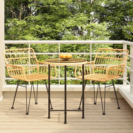 3-delige Tuinset poly rattan 1