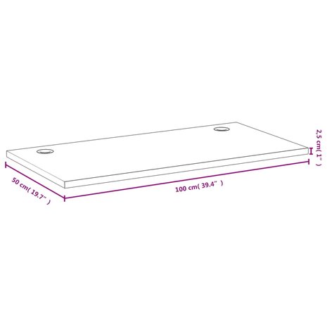 Bureaublad 100x50x2,5 cm bamboe 4