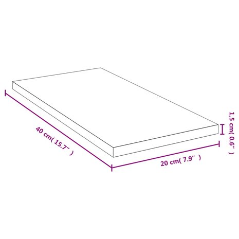 Wandschap 40x20x1,5 cm bamboe 4