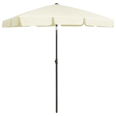 Strandparasol 180x120 cm zandgeel 2