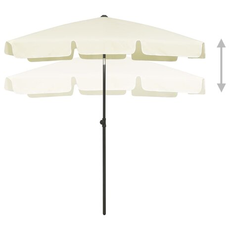 Strandparasol 180x120 cm zandgeel 3