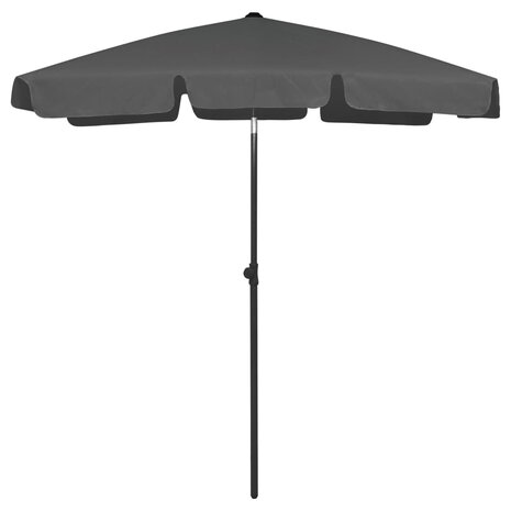 Strandparasol 180x120 cm antracietkleurig 1