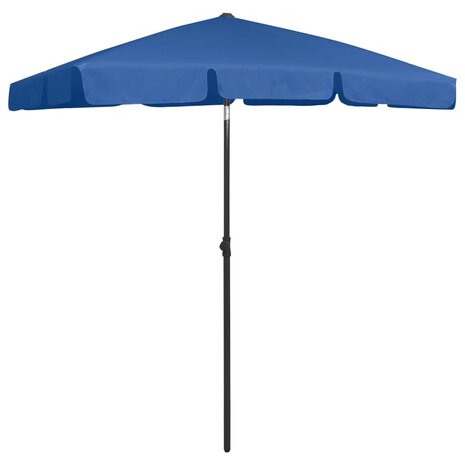 Strandparasol 180x120 cm azuurblauw 2