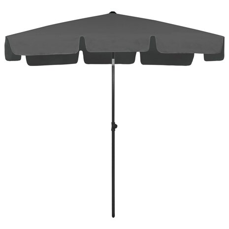 Strandparasol 200x125 cm antracietkleurig 2