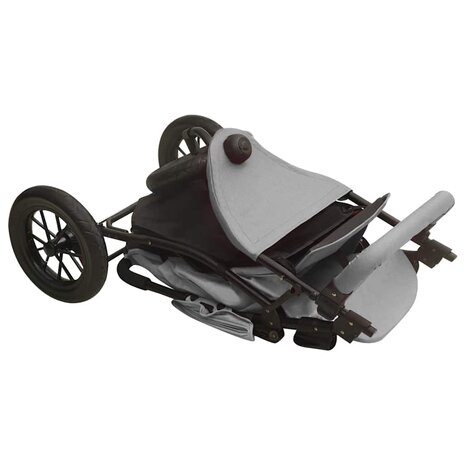 Kinderwagen staal lichtgrijs 7