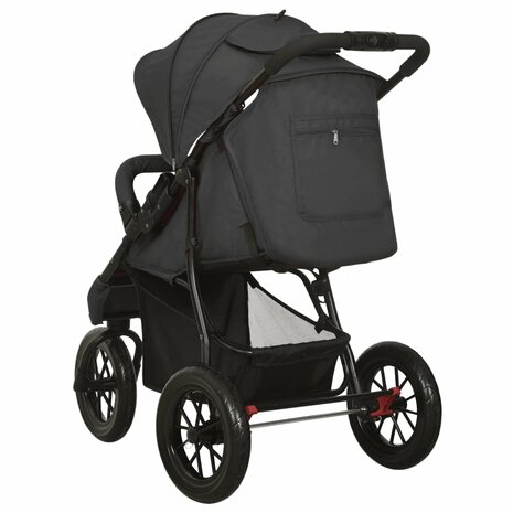 Kinderwagen staal antracietkleurig 6