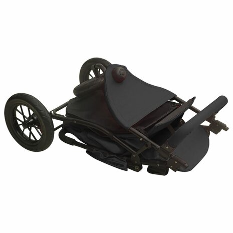 Kinderwagen staal antracietkleurig 9