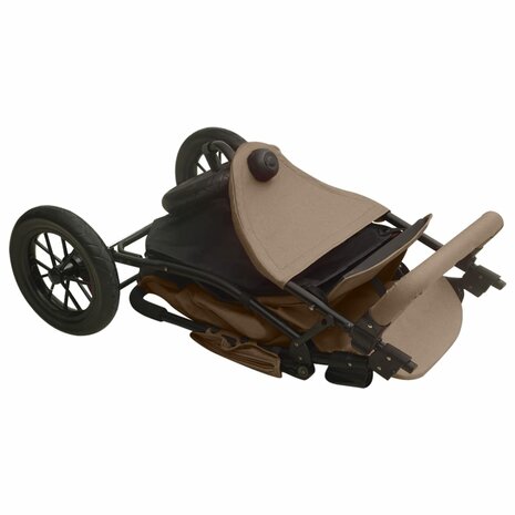 Kinderwagen staal taupe 7