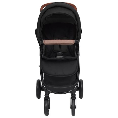 Kinderwagen 2-in-1 staal antracietkleurig 3