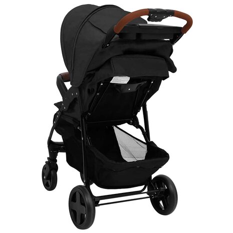 Kinderwagen 2-in-1 staal antracietkleurig 6