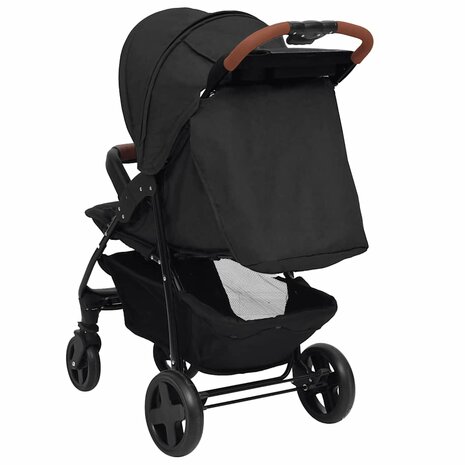 Kinderwagen 2-in-1 staal antracietkleurig 7