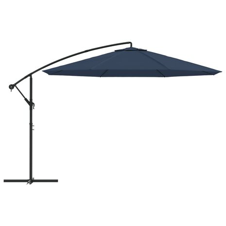 Zweefparasol 3,5 m blauw 3