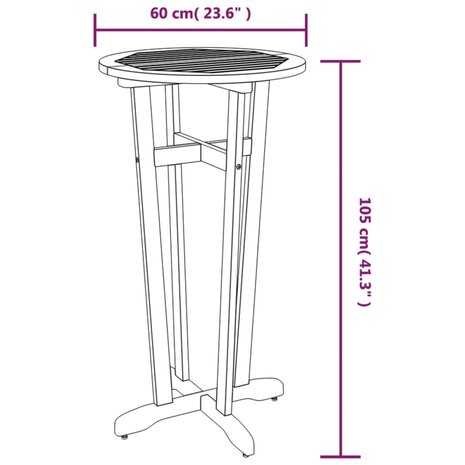 3-delige Barset massief acaciahout  8