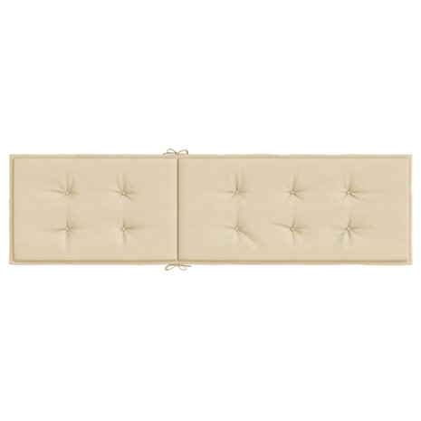 Terrasstoelkussen (75+105)x50x4 cm beige 5