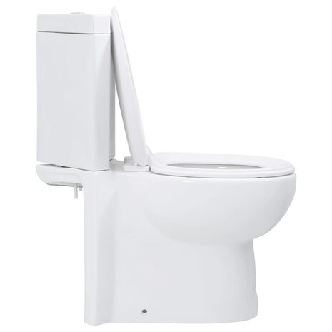 Toilet hoekmodel keramisch wit 4