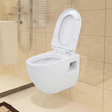 Wandtoilet keramiek wit   1