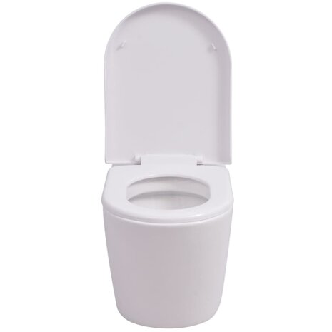 Hangend toilet keramiek wit 3