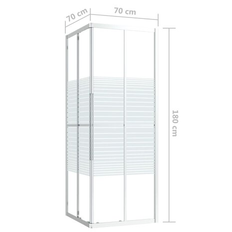 Douchecabine 70x70x180 cm ESG 9