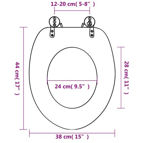 Toiletbril zeester MDF 8