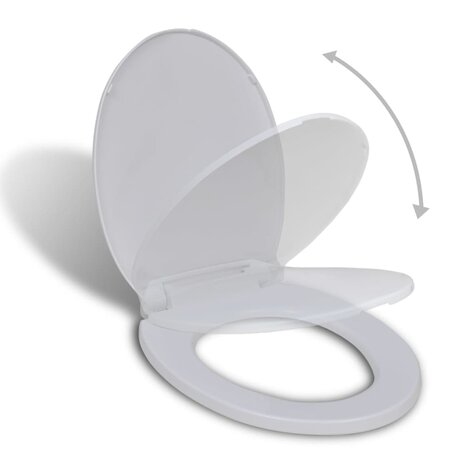 Toiletbril soft-close ovaal wit 1