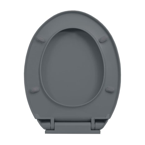 Toiletbril soft-close ovaal grijs 6