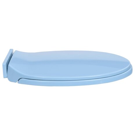 Toiletbril soft-close ovaal blauw 5