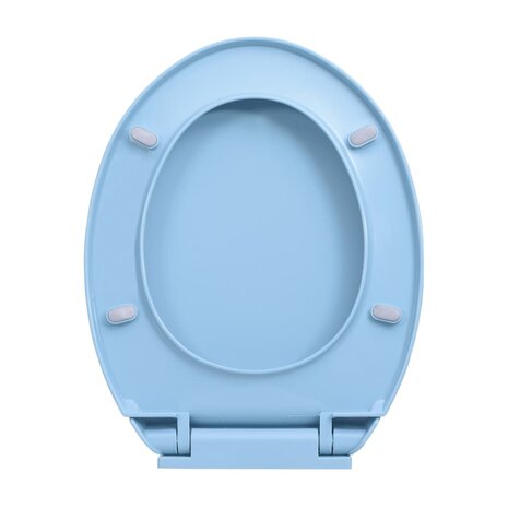 Toiletbril soft-close ovaal blauw 6