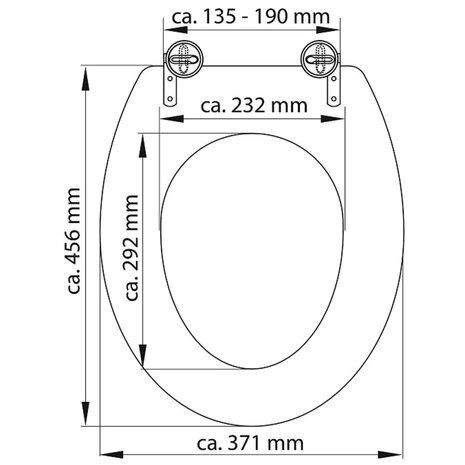 SCHÜTTE Toiletbril WHITE duroplast 6