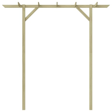 Pergola 205x40x203 cm hout 2