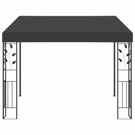 Wandprieel 3x3x2,5 m antraciet 2