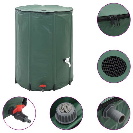 Inklapbare Watertank 250L (Groen) 2