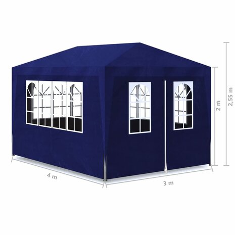 Partytent 3x4 m blauw 7