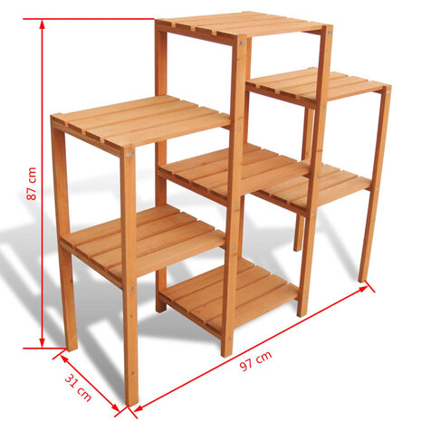 Plantenstandaard 97x31x87 cm 4