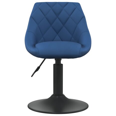 Barkruk fluweel blauw 3