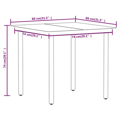 3-delige Tuinset zwart 8