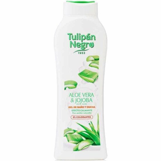 Douchegel Tulip&aacute;n Negro 650 ml Alo&euml; Vera Jojoba 1