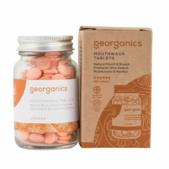 Mondwater Georganics Tablet Oranje 180 Stuks 1