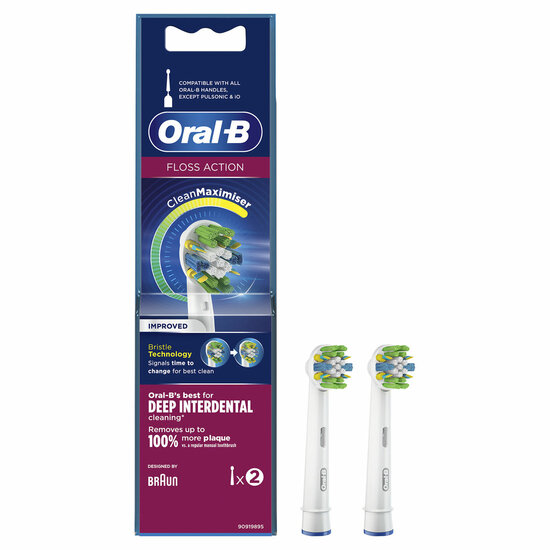 Opzetborstel Oral-B Floss Action Wit 2 Stuks 1