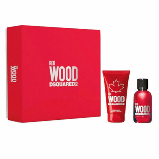 Parfumset voor Dames Dsquared2 Red Wood (2 pcs) 1