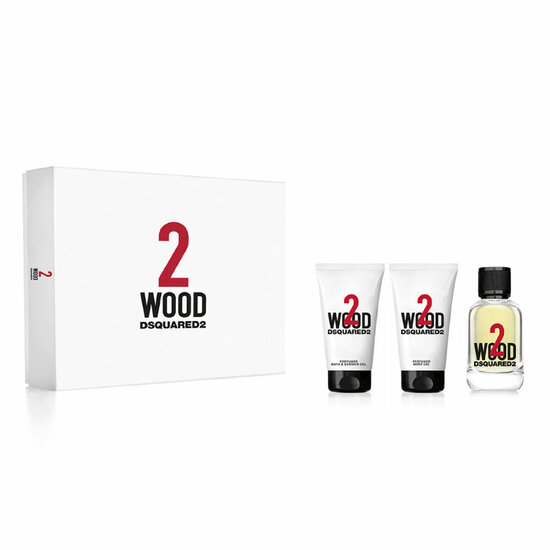 Parfumset voor Dames Dsquared2 2 Wood 2 Wood 3 Onderdelen 1